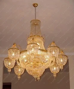 L15 525/64/3-P; F 2 floor - Glass LPS - kryształowy żyrandol