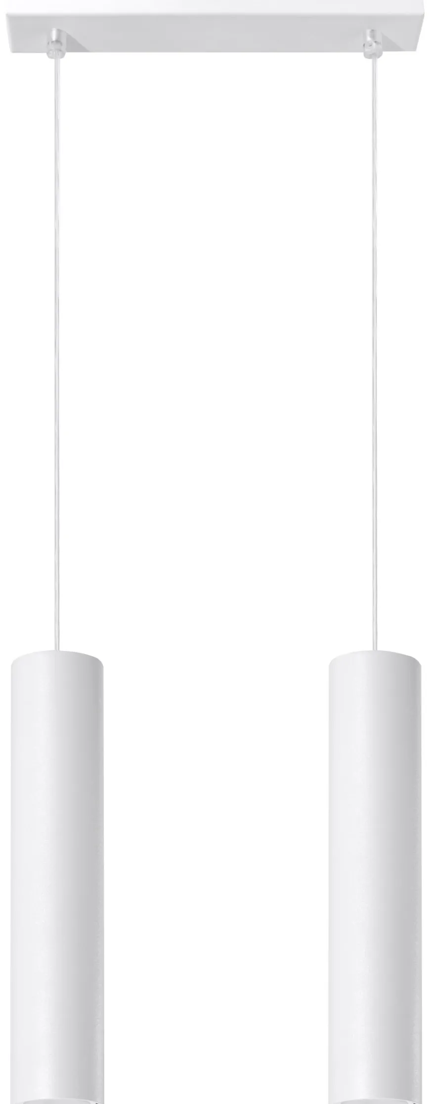 Lagos 2 Biały - SOLLUX LIGHTING - lampa wisząca