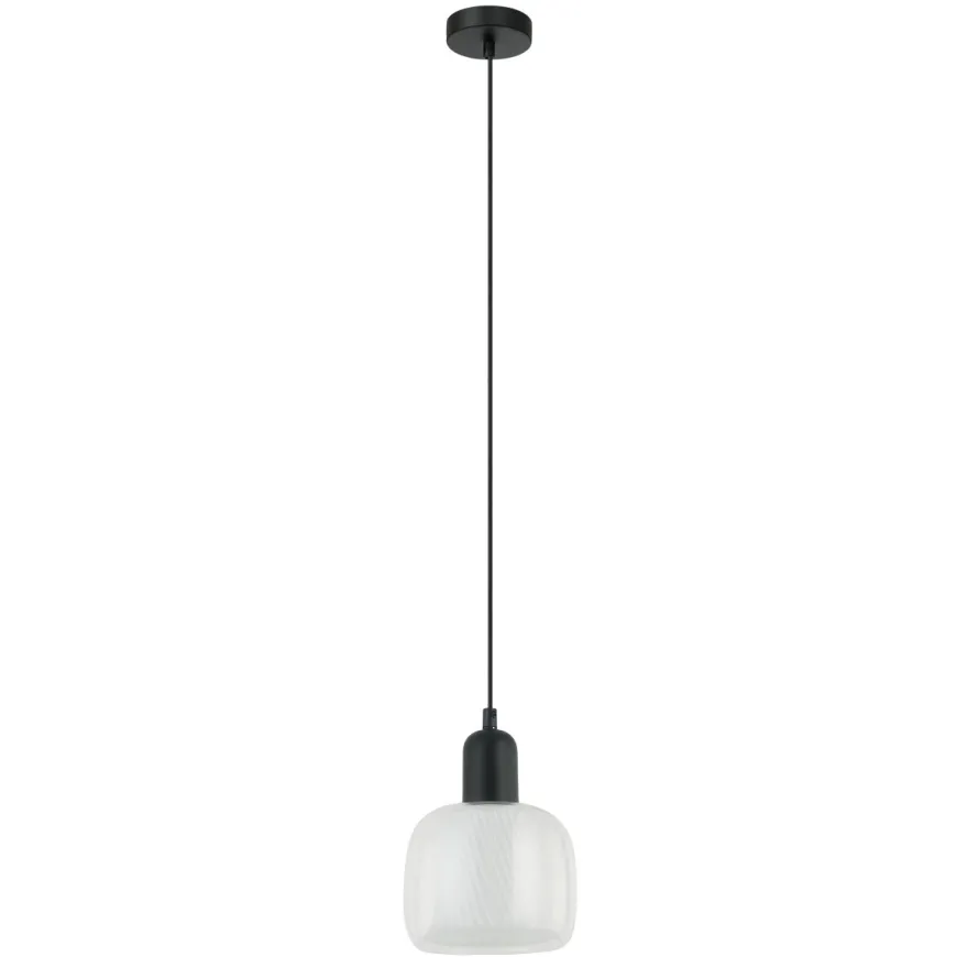 Lamezia I black - Italux - lampa wisząca nowoczesna