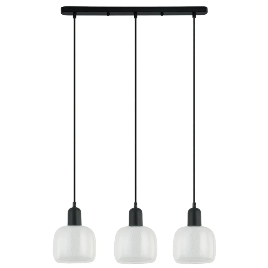 Lamezia III black - Italux - lampa wisząca nowoczesna