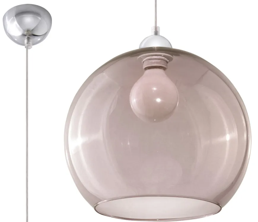 Lampa Wisząca BALL Grafit - Sollux
