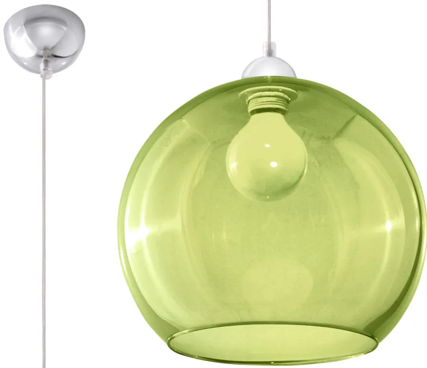 Lampa Wisząca BALL Zielona - Sollux