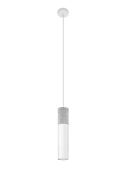 Lampa wisząca BORGIO 1 biały - Sollux