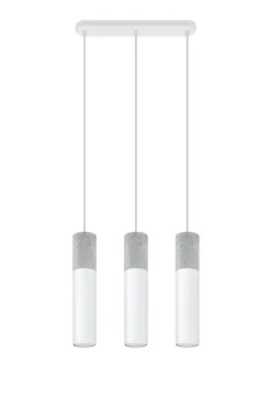 Lampa wisząca BORGIO 3 biały - Sollux