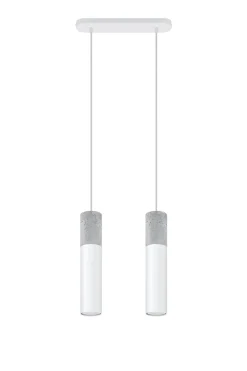 Lampa wisząca BORGIO 2 biały - Sollux