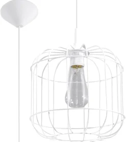 Lampa Wisząca CELTA Biała - Sollux