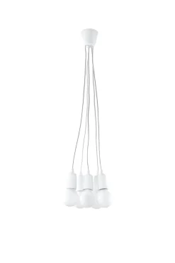 Lampa wisząca DIEGO 5 biała - Sollux