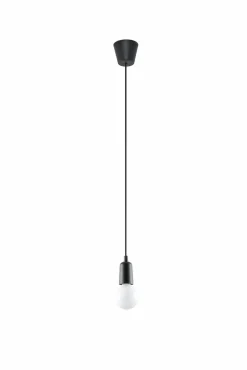 Lampa wisząca DIEGO 1 czarna - Sollux