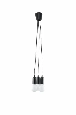 Lampa wisząca DIEGO 3 czarna - Sollux