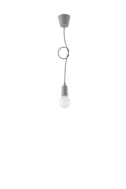 Lampa wisząca DIEGO 1 szara - Sollux