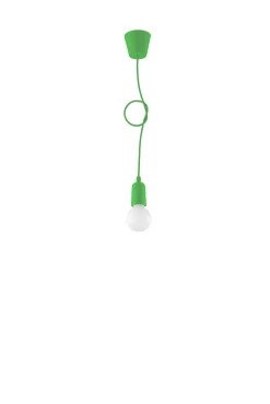 Lampa wisząca DIEGO 1 zielony - Sollux