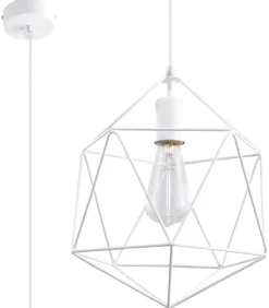 Lampa Wisząca GASPARE Biała - Sollux