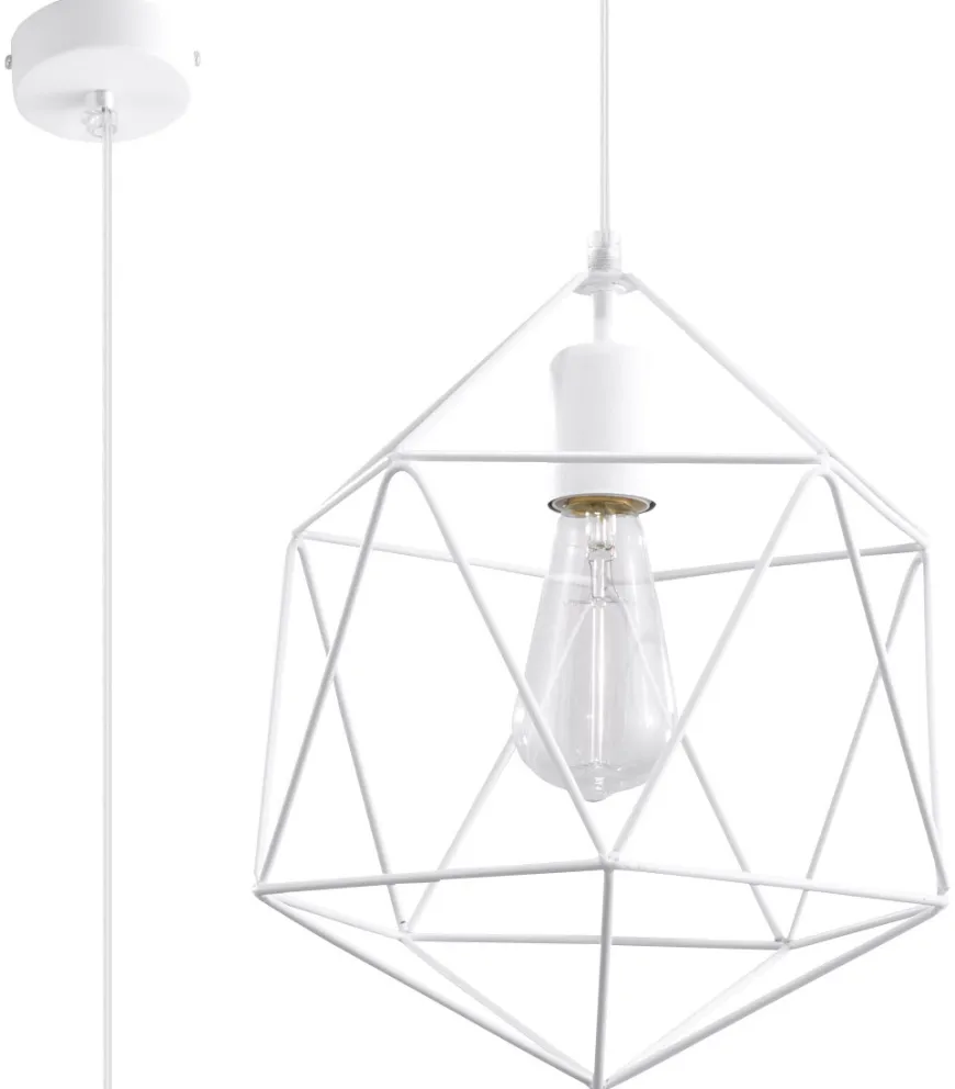 Lampa Wisząca GASPARE Biała - Sollux