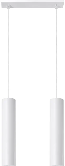 Lampa Wisząca LAGOS 2 Biały - Sollux