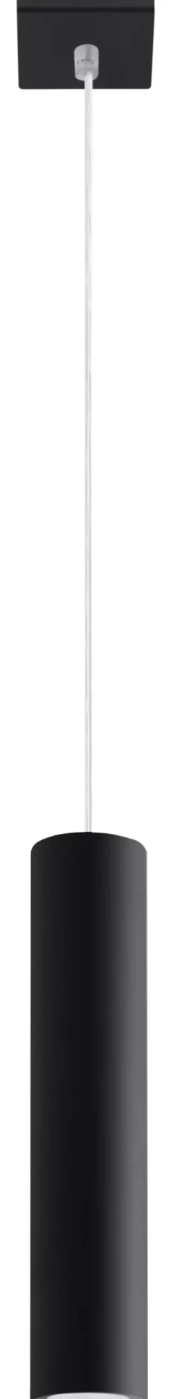 Lampa Wisząca LAGOS 1 Czarny - Sollux