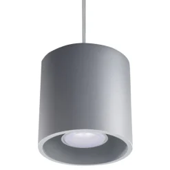 Lampa Wisząca ORBIS 1 Szary - Sollux