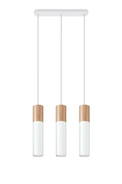 Lampa wisząca PABLO 3 biała - Sollux