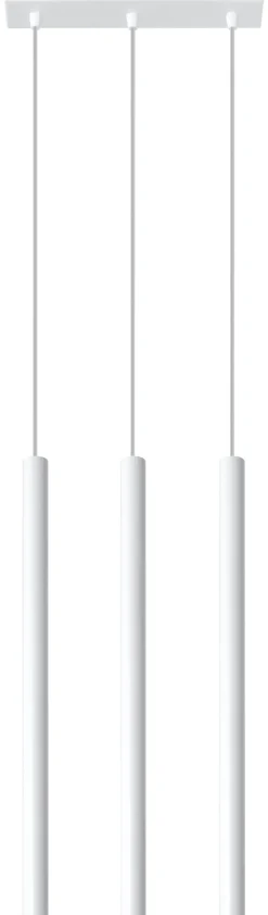 Lampa Wisząca PASTELO 3 Biała - Sollux