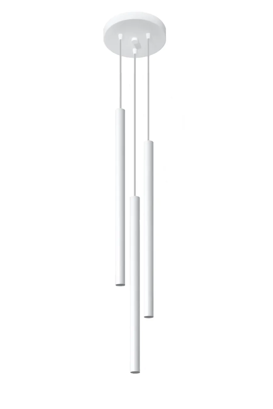 Lampa Wisząca PASTELO 3P Biała - Sollux