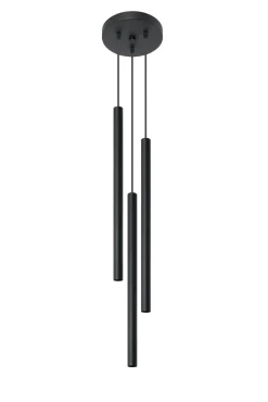 Lampa Wisząca PASTELO 3P Czarna - Sollux