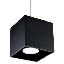 Lampa Wisząca QUAD 1 Czarny - Sollux