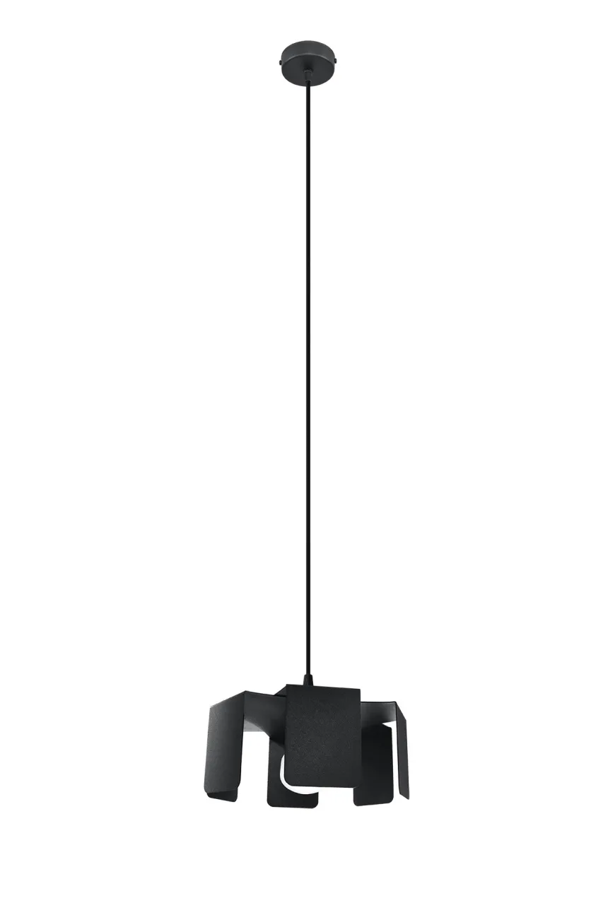 Lampa wisząca TULIP czarny - Sollux