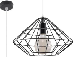 Lampa Wisząca UMBERTO Czarna - Sollux