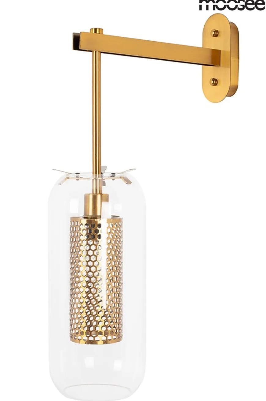 Lampion Złota - Moosee - lampa ścienna