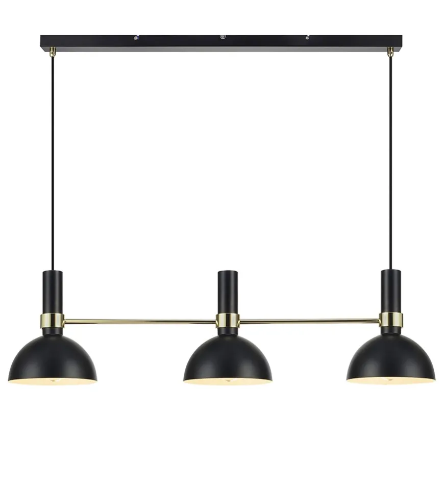 Larry III czarny, złoty - Markslöjd - lampa wisząca