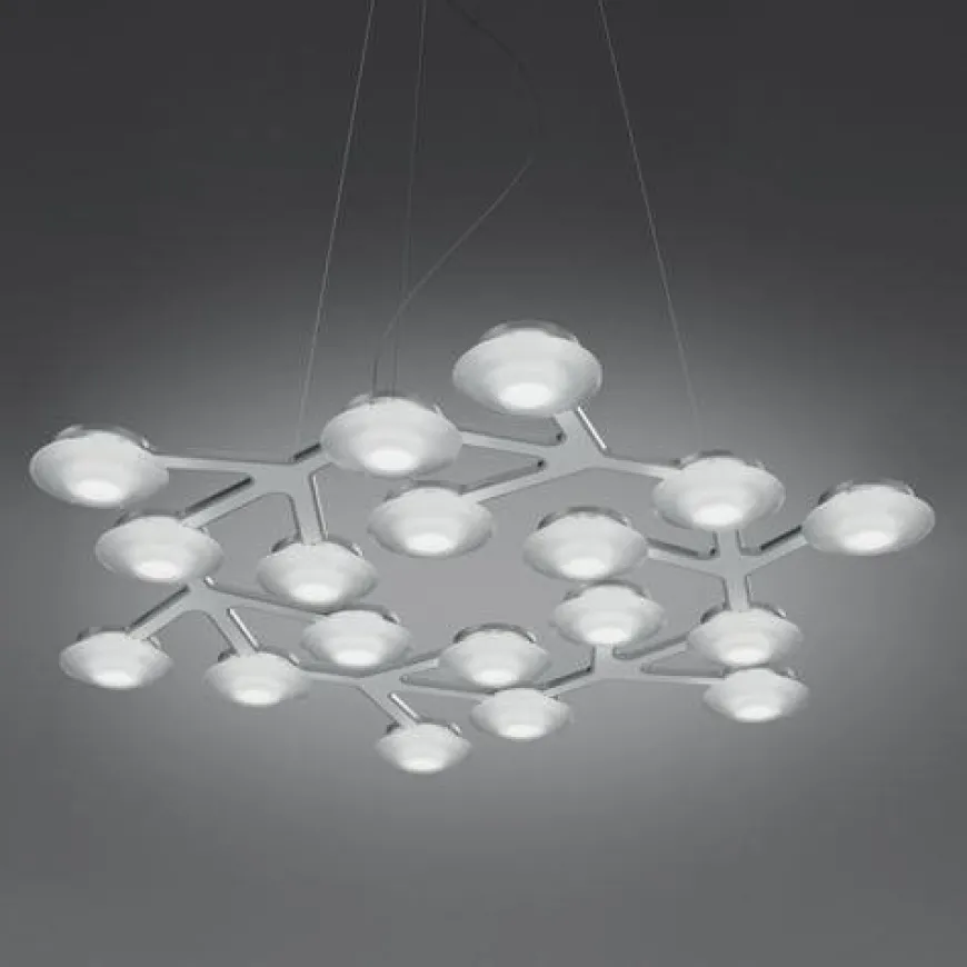 Led Net Line Ø46 biały lakier - Artemide - lampa wisząca