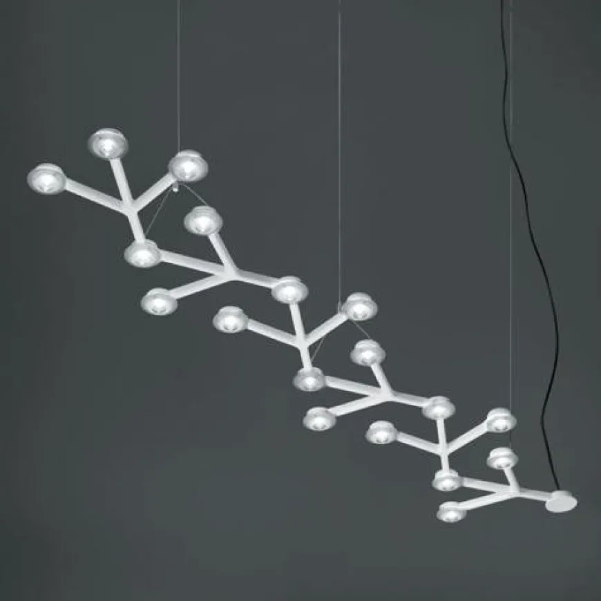Led Net Line L125 biały lakier - Artemide - lampa wisząca
