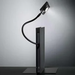 Led's Oskar czarny - Ingo Maurer - lampa biurkowa