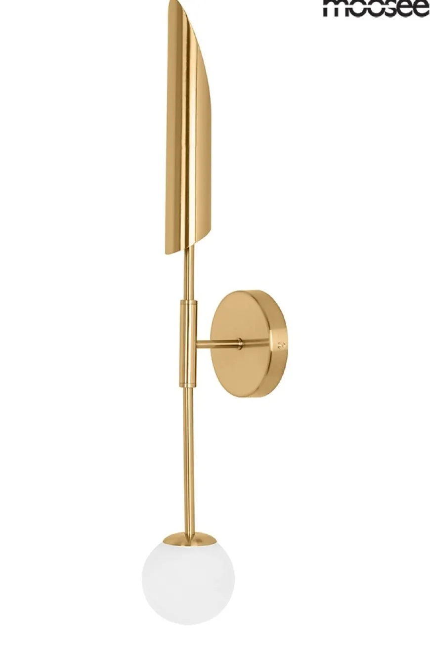 Lucca Złota - Moosee - lampa ścienna