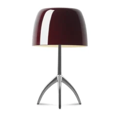 Lumiere Grande H45 aluminum, wiśniowy - Foscarini - lampa biurkowa