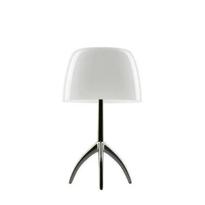 Lumiere Piccola H35 biały, chrom, czarny - Foscarini - lampa biurkowa
