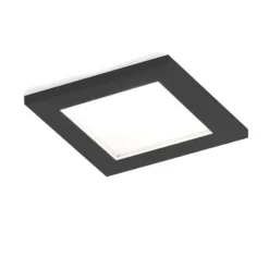 Luna Square IP44 1.0 LED HV czarny - Wever & Ducré - oprawa wpuszczana