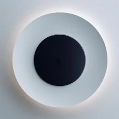 Lunaire Ø75 czarny, biały - Fontana Arte - lampa ścienna