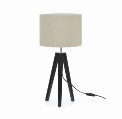 Lunden czarny, lniany - Markslöjd - lampa stołowa