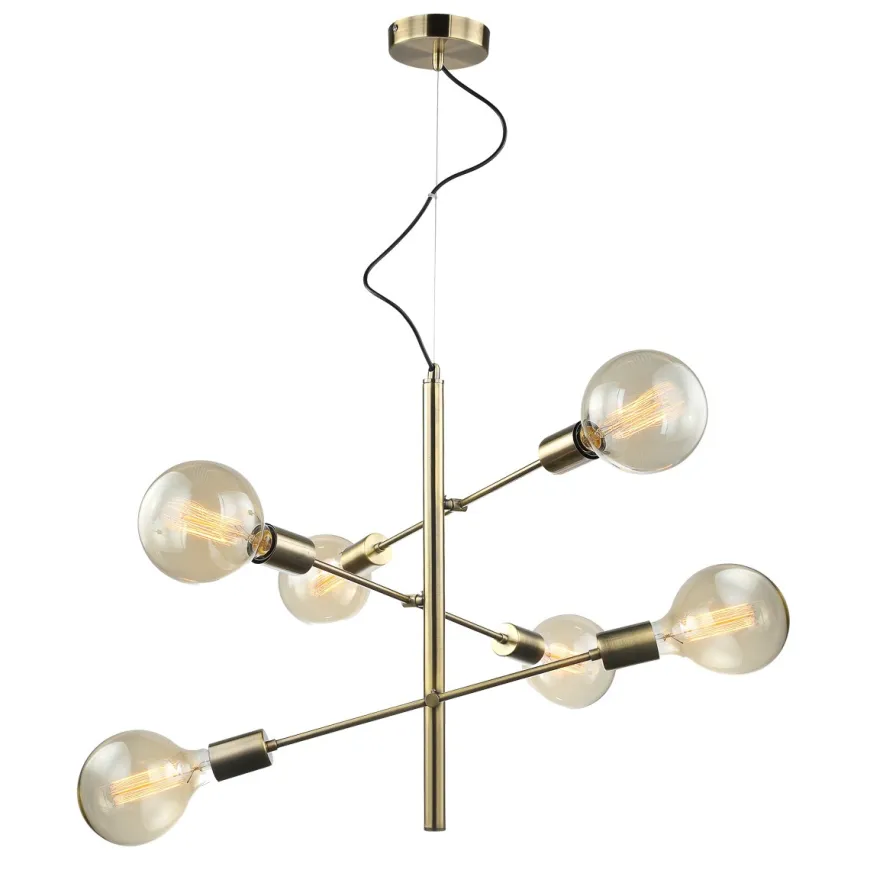 Madalyn Antique Bronze VI - Italux - lampa wisząca