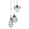 Maelle 3 Black - Italux - lampa wisząca