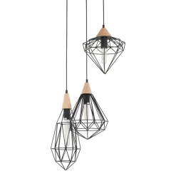 Maelle 3 Black - Italux - lampa wisząca