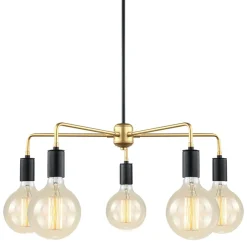 Malene Black-Gold V - Italux - lampa wisząca