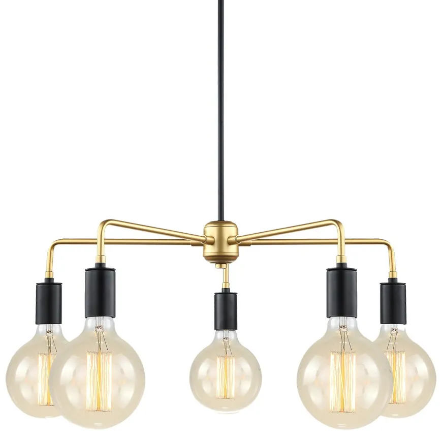 Malene Black-Gold V - Italux - lampa wisząca
