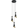 Malia Black-Gold III - Italux - lampa wisząca