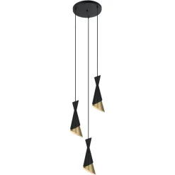 Malia Black-Gold III - Italux - lampa wisząca