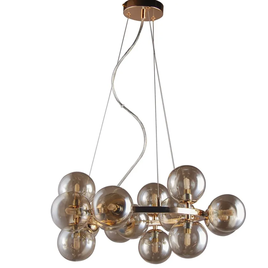 Marbelio gold Ø58 - Italux - lampa wisząca