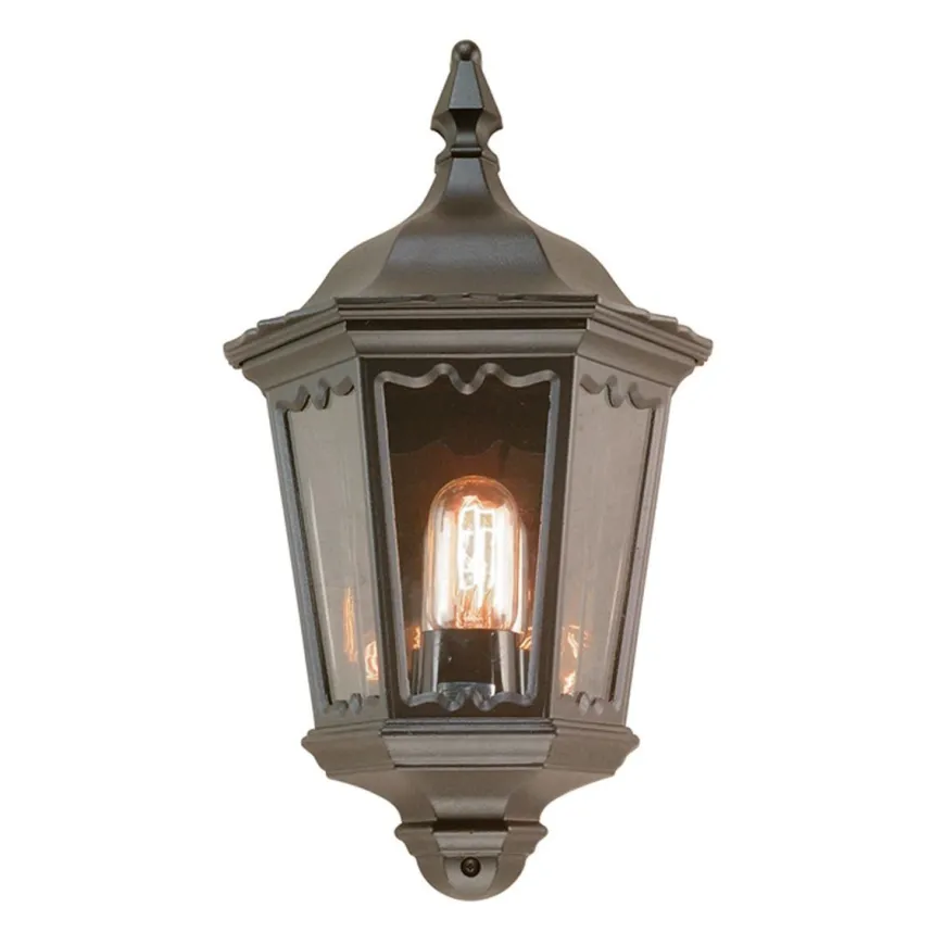 Medstead Half Black - Elstead Lighting - kinkiet ogrodowy