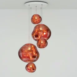 Melt Large Round miedź - Tom Dixon - lampa wisząca