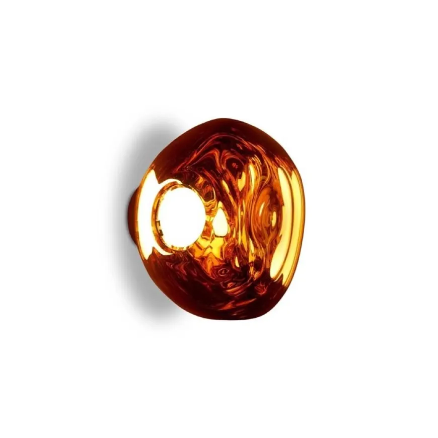 Melt Mini Surface Led Ø30 miedź - Tom Dixon - lampa sufitowa