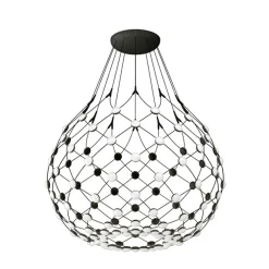 Mesh Ø80 czarny - Luceplan - lampa wisząca